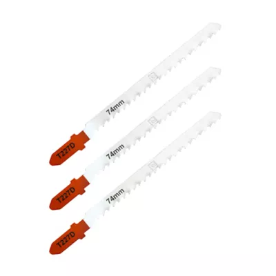 3 lames de scie sauteuse T courbe propre aluminium et non-ferreux