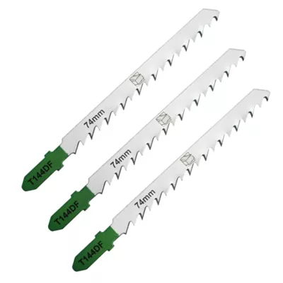 3 lames de scie sauteuse T droite grossière Bois dur