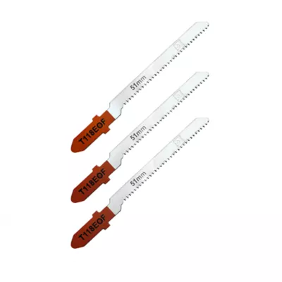 3 lames de scie sauteuse T courbe propre Métal