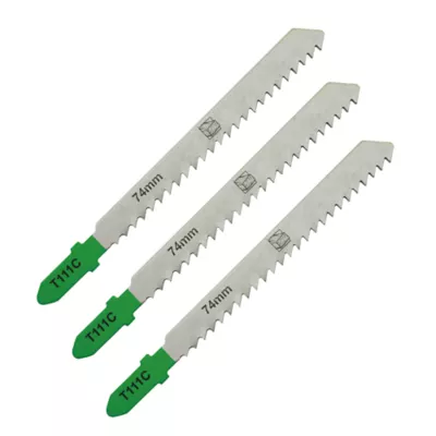3 lames de scie sauteuse T droite grossière Bois tendre