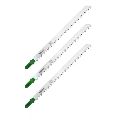 3 lames de scie sauteuse T droite grossière Bois épais