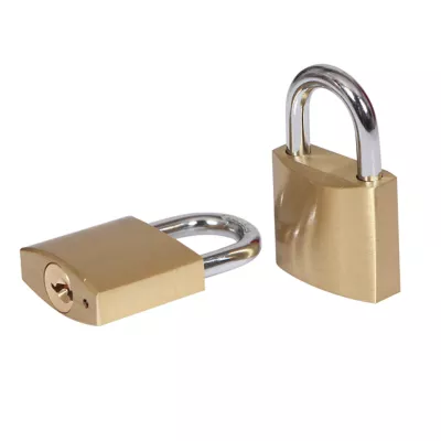 Lot de 2 cadenas à clé Smith & Locke BC7732 (1028) en laiton l.30 x H. 27 mm