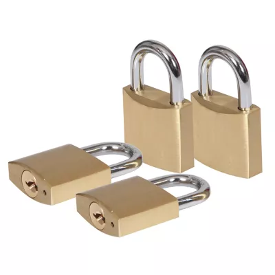Cadenas à clé Smith & Locke BC7732 (1029) en laiton l.30 x H. 27 mm vendu par 4 pièces