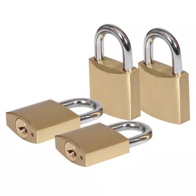 Cadenas à clé Smith & Locke BC7738 (1033) en laiton anse ouverte l.39 x H.31 mm vendu par 4 pièces