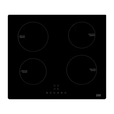 Plaque de cuisson induction 4 foyers Cooke & Lewis coloris noir l. 59 x P. 52 x H. 6,5 cm