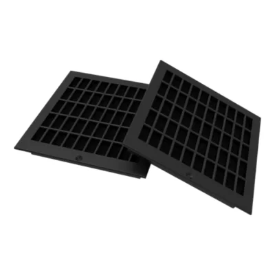 Filtres à charbon CARBFILT9 L. 11,5 cm noir, 2 pièces