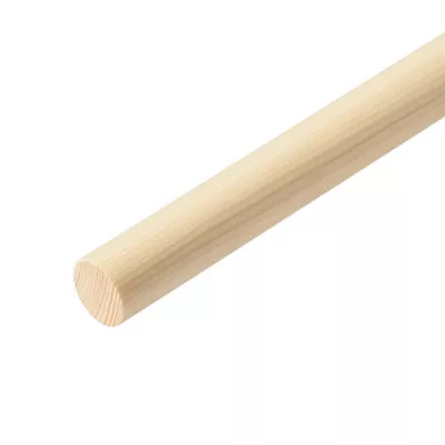 Baguette ronde lisse pour tourillon en pin Ø.14 mm x L.2,40 m