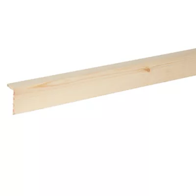 Baguette d'angle arrondie pin 27 x 45 mm L.2,4 m