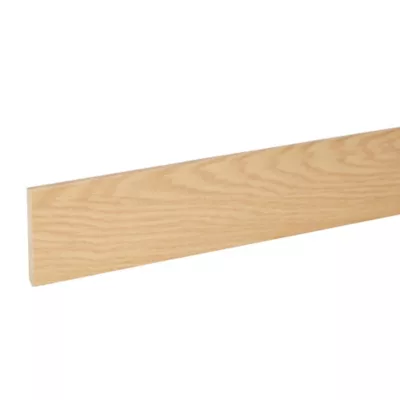 Plinthe MDF effet chêne blanc 10 x 100 mm L.2,4 m