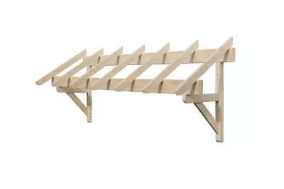 Auvent plat en bois 300 x 90 cm Geom