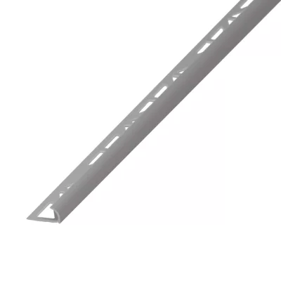 Profilé de carrelage intérieur Diall rond PVC gris lisse L.2,5m x l.2,65cm x ep.6mm