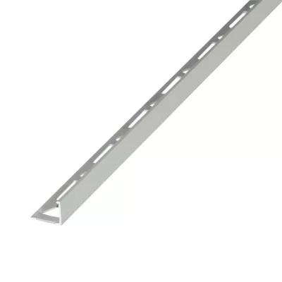 Profilé de carrelage intérieur Diall droit aluminium argent anodisé mat L.2,5m x l.2,2cm x ep.12,5mm