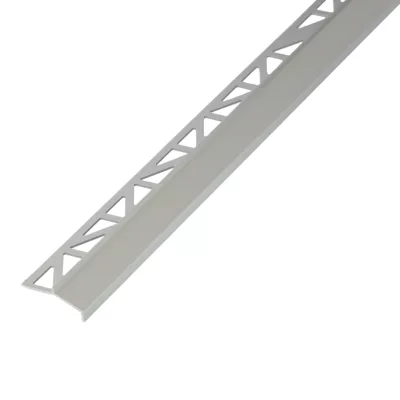 Profilé goutte d'eau extérieur Diall biseauté aluminium brut argent lisse 35mmx250cm