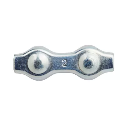 Serre-câbles plat 2 boules pour Ø. 2 mm vendu par 2