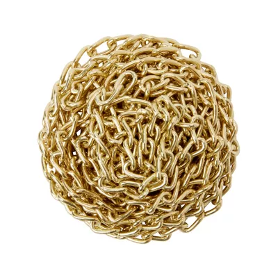 Chaîne non soudée nouée en acier laitonée Diall ø2 mm, 2.5 m