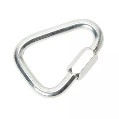 Maillon rapide delta en acier zingué ø12 mm