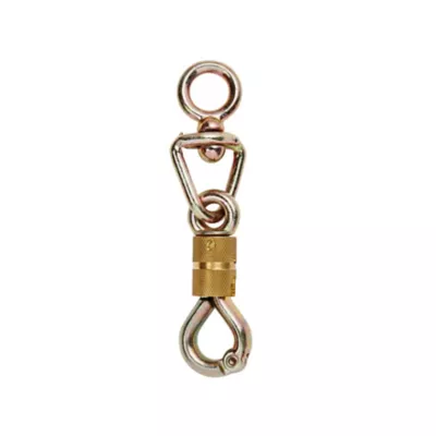 Porte-mousqueton à touret Diall 8.5 cm