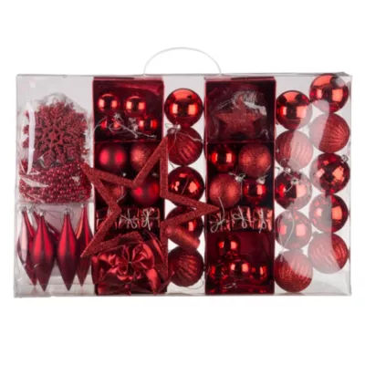 Boules rouges (lot de 100)