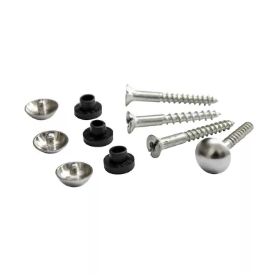 Vis fendue tête bombée pour miroir Diall, lot de 4