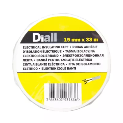 Image principale de Ruban d'isolation électrique 19 mm x 33 m blanche
