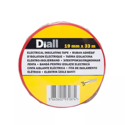 Image principale de Ruban d'isolation électrique 19 mm x 33 m rouge