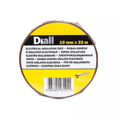 Ruban d'isolation électrique 19 mm x 33 m marron