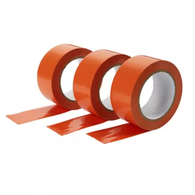 Bande de réparation PVC orange, 50 mm x 33 m - 3 pièces
