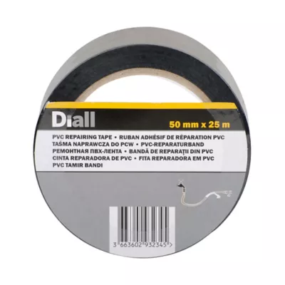 Bande de réparation PVC noire, 50 mm x 25 m