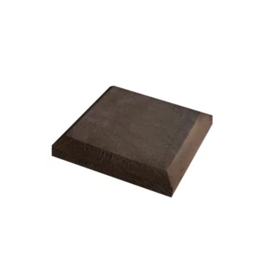 Chapeau de poteau Zutam marron 10 x 10 cm