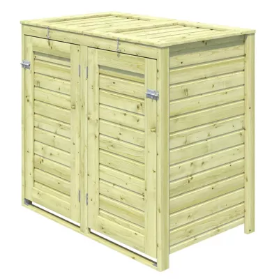 Abri à poubelle bois Blooma Bermejo 0,97 m² ép.16 mm