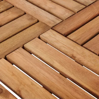 Dalle de terrasse pin marron Blooma Benoue 100 x 100 cm