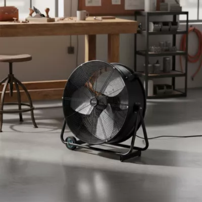 Brasseur d'air sur roulettes ø60 cm noir 2 vitesses