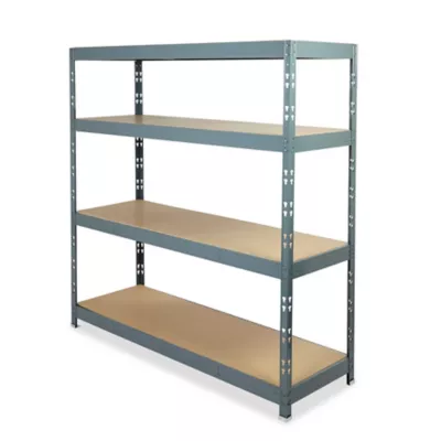 Etagère XXL bois métal H. 185 x L. 180 x P. 60 cm