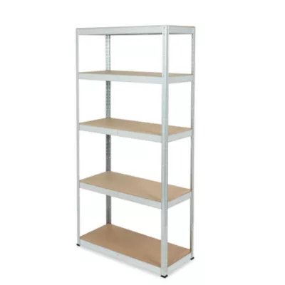 Etagère haute en acier galvanisé 5 étagères H. 180 cm