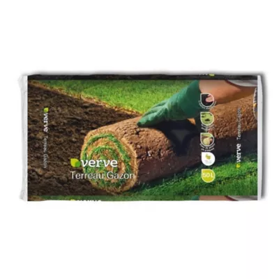 Terreau pour couverture et pose de gazon Verve 50 L