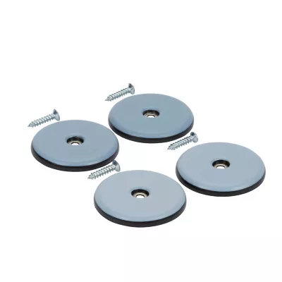 Patin vissés Diall 50 mm x 4, noir + gris/bleu