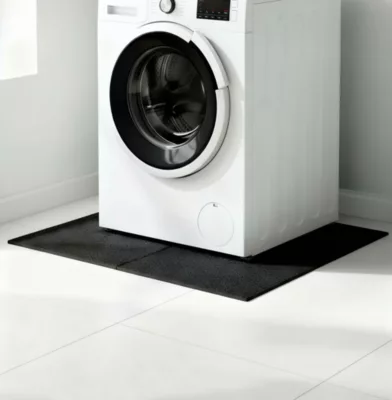 Plaque anti-vibration en caoutchouc noir Diall