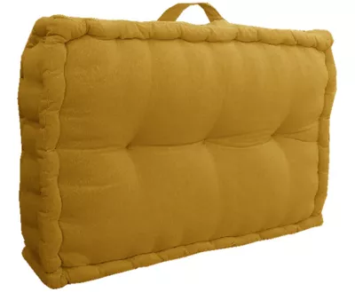 Dossier de chaise Deko & Co curry jaune L.60 x l.40 x ep.15 cm