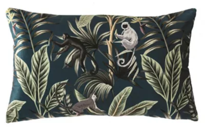 Coussin velours imprimé Singe 30 x 50 cm