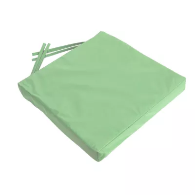 Gallette de chaise carré imperméable vert jade L.38 x l.38 x ep.8cm Deco&co