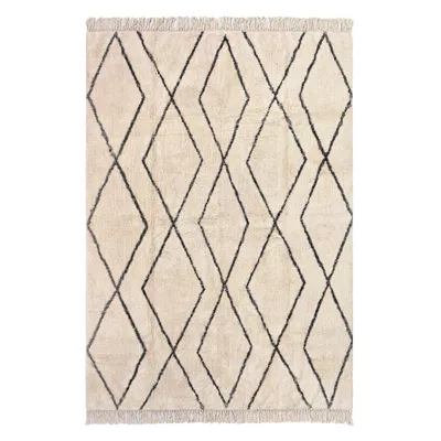 Tapis coton berbère Deko & co 160 x 230 cm gris