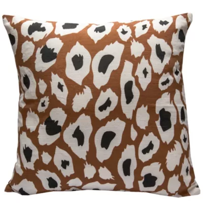 Housse de coussin imprimé léopard marron 45 x 45cm Tinek, Deko & Co