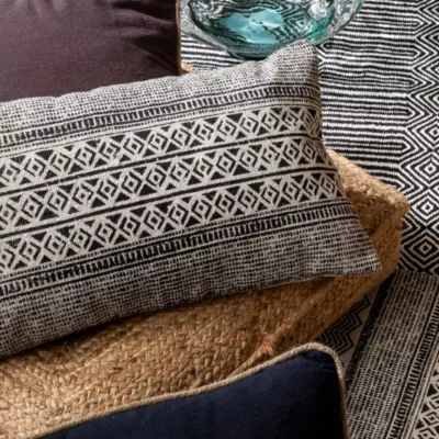 Coussin rectangle imprimé Africa L.50 x l.30cm Deco&co
