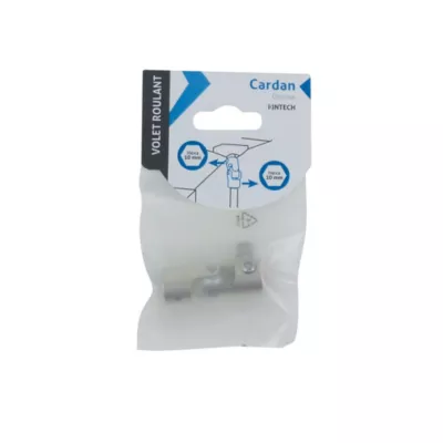 Cardan pour liaison sortie de caisson et tige de manivelle 10mm chrome Acbat