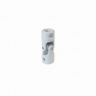 Cardan blanc hexagonal pour liaison sortie de caisson et tige de manivelle 10mm Acbat