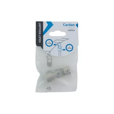 Cardan pour liaison sortie de caisson et tige de manivelle 12mm chrome Acbat