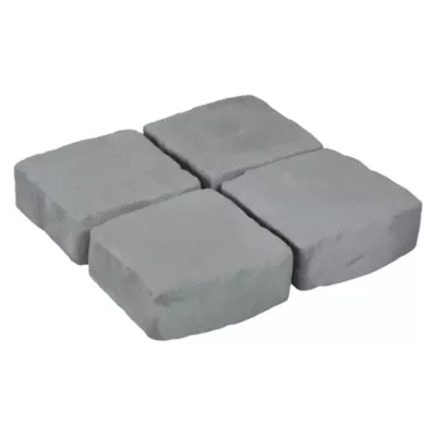 Pavé en pierre reconstituée carrossable 16x16x6cm Ton pierre