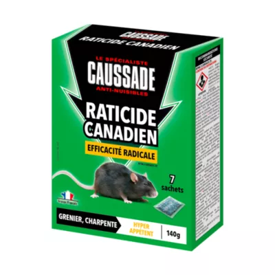 Raticide canadien éfficacité radicale Caussade 140g