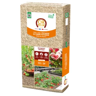 Paillage de chanvre 100L 3m2 Or Brun