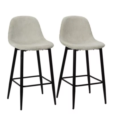 Tabouret de bar Scott beige vendu par 2